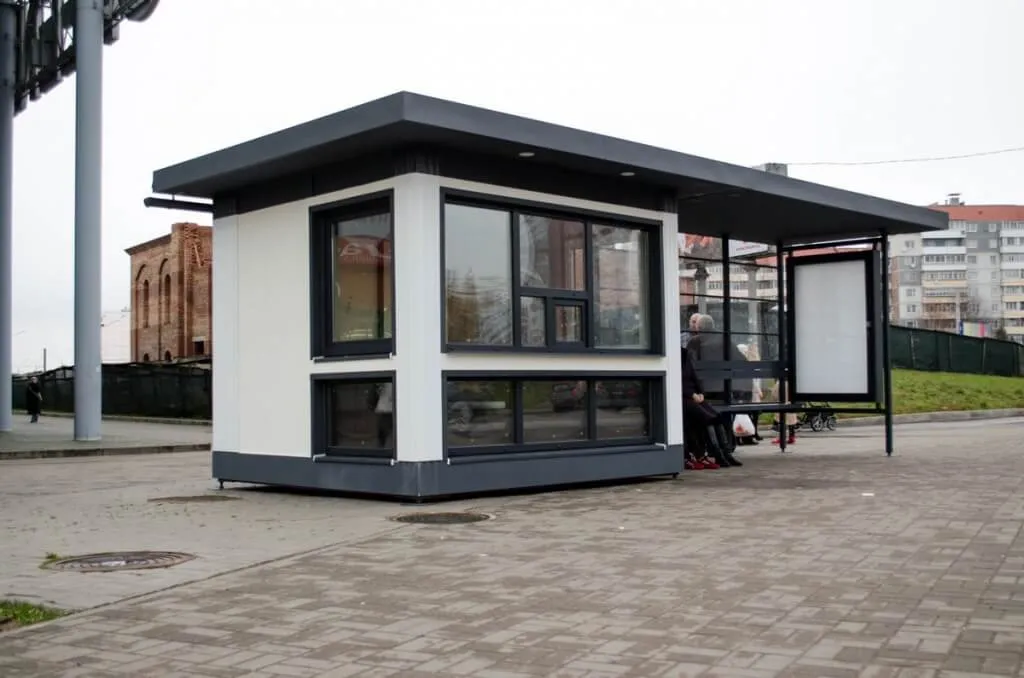 Остановочный павильон с киоском